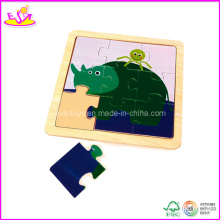 Puzzle de bébé de forme d&#39;éléphant, fait de contreplaqué (W14C063)